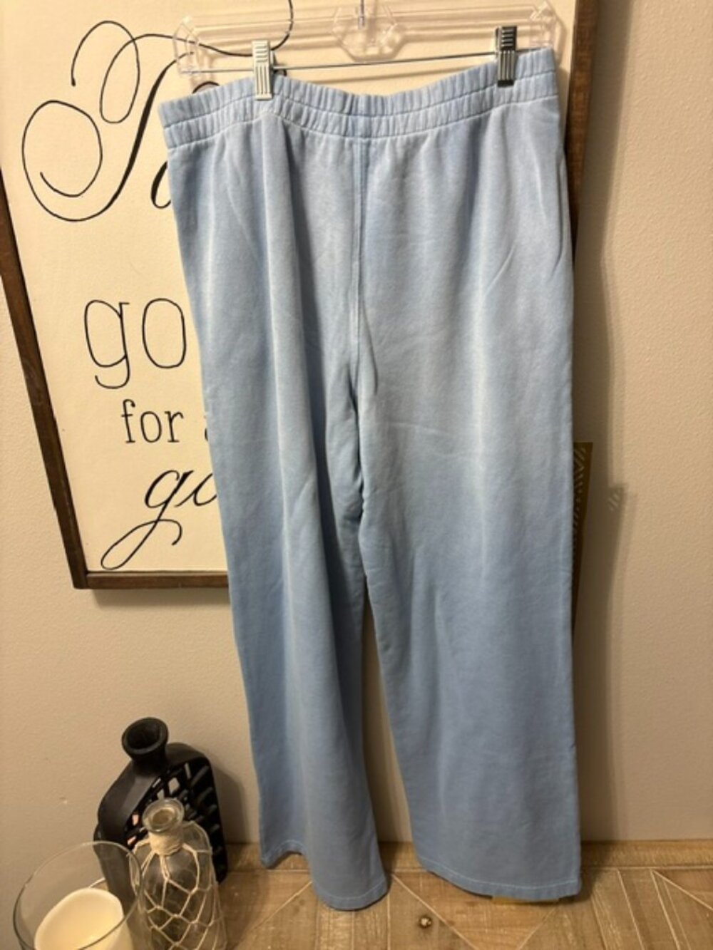 SKIMS French Terry Low Rise Straight Leg Pant - Picture 2 of 4